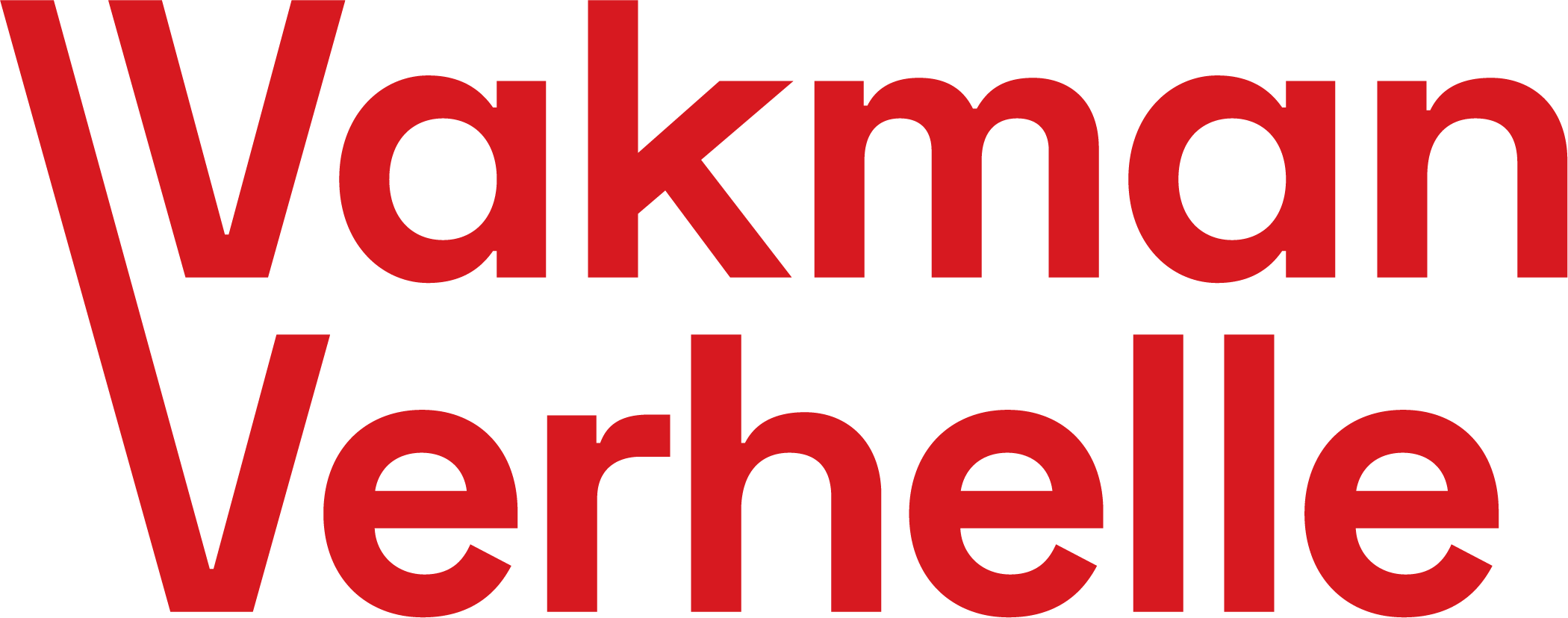 Logo Vakman Verhelle rood